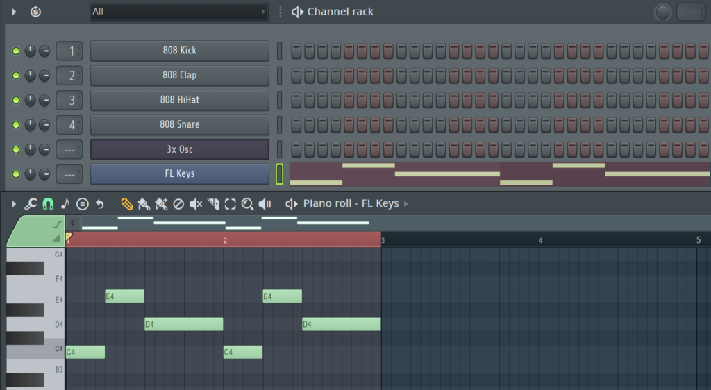 fl studio piano roll melodi fl keys