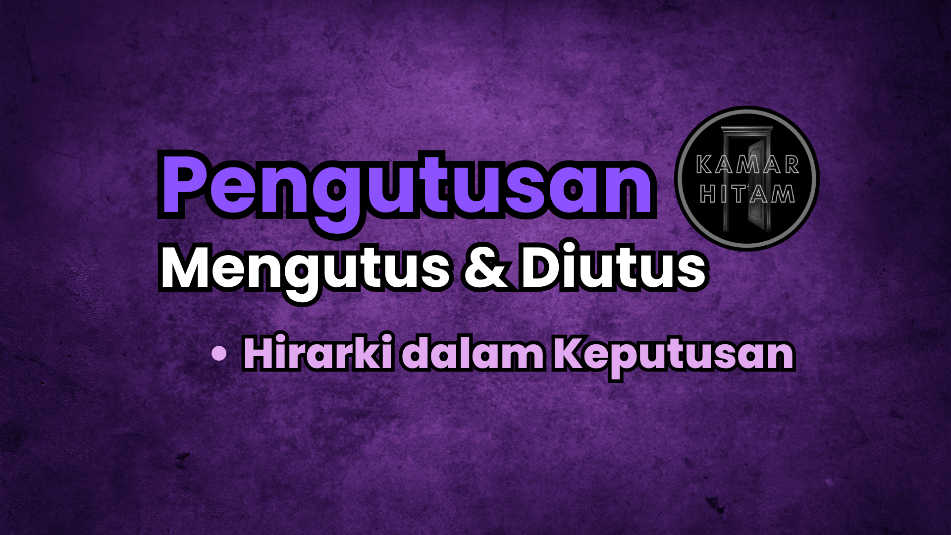 Pengutusan: Mengutus dan Diutus